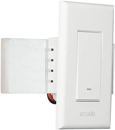 Aluratek ASHS01F Convenient toggling Like a Normal Switch,Dimmable,Remote Control and Automation,Scheduling,Scene Setting, Alexa/Google/IFTTT,Works with Smart, LED or CFL Bulbs,No Hub Required