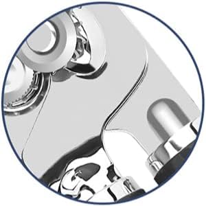 Mebotem 10 Colors Can Opener Manual Handheld Heavy Duty Hand Can Opener Smooth Edge Stainless Steel Can Openers Top Lid Kitchen Gadgets, Best Large Rated Easy Turn Knob, with Bottle Opener, Black - Image 9