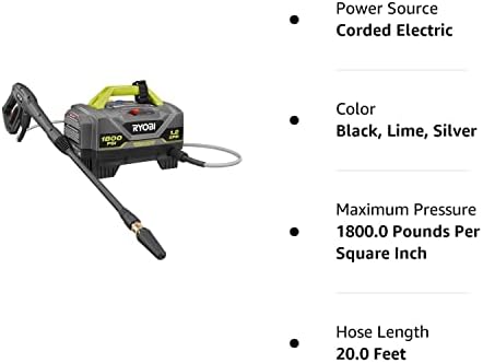 RYOBI 1,800 PSI 1.2 GPM Electric Pressure Washer, RY141820VNM - Image 5