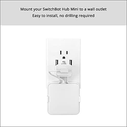 Holicfun Wall Outlet Mount for SwitchBot Hub Mini Smart Remote - Image 3