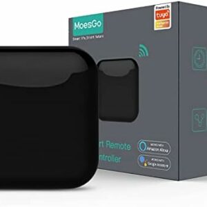 JinKeHong Smart Ir Remote Controller, All in One Ir Blaster, Remote Share, Control Tv DVD Cd Air Conditioner Ir and Rf Home Appliances, Compatible with Alexa Google for Smart Home Automation