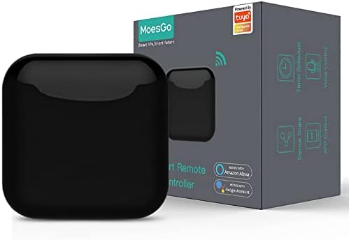 JinKeHong Smart Ir Remote Controller, All in One Ir Blaster, Remote Share, Control Tv DVD Cd Air Conditioner Ir and Rf Home Appliances, Compatible with Alexa Google for Smart Home Automation