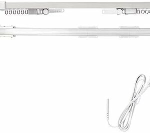 Zigbee Smart Curtains System, Easy Installation, Electric Motorized Splicing Curtain Track, Alexa/Google Home/Tuya APP Remote Control (3m (118"))