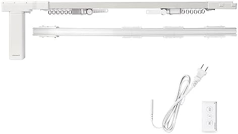 Zigbee Smart Curtains System, Easy Installation, Electric Motorized Splicing Curtain Track, Alexa/Google Home/Tuya APP Remote Control (3m (118"))