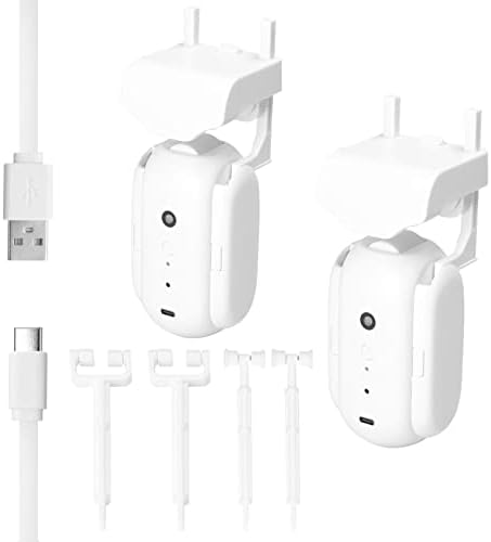 YInonma 2pcs Tuya Smart Curtain Motor BT Voice Control Switch Electric Curtain Robot APP Control Timer Setup Compatible with Alexa Home for Roman Rod