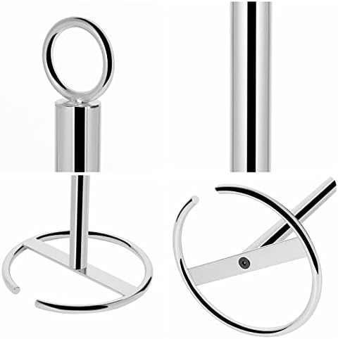 NearMoon Bath Toilet Paper Holder Stand, Free Standing Tissue Paper Storage with Reserve, Space Toilet 4 Rolls Holder for Bathroom/Kitchen Countertop-All Metal, Chrome Finish - Image 7