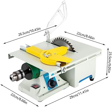 Mini Table Saw, Grinder Polishing Machine, Multifunction Lapidary Saw, Jewelry Polishing Machine, Bench Saw Household for DIY Woodworking Handmade Tool - Image 7