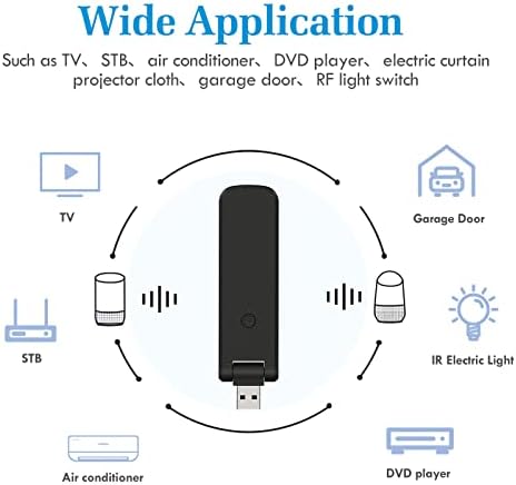 eMylo WiFi Smart IR RF Remote Controller, USB Smart IR RF Remote Control Compatible with Alexa and Google Assistant, IR Blaster for Air Conditioner, TV, Blind, RF Switch, Garage Door - Image 7