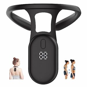 LIONICE Smart Back Support - 2023 New Portable Hunchback Posture Corrector Posture Correcting Hunchback, Back Posture Corrector Reminder Device, Sensor Hunchback Posture Corrector Relief Neck (Black)