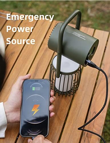 Kursoaya Camping Lantern, IPX5 Waterproof Outdoor Bluetooth Speaker with Lights, 3 Light Modes, 8000mAh Power Bank, Wireless Led Flame Lamp Camp Light for Power Outages, Emergency, Party, Hiking, Gift - Image 6