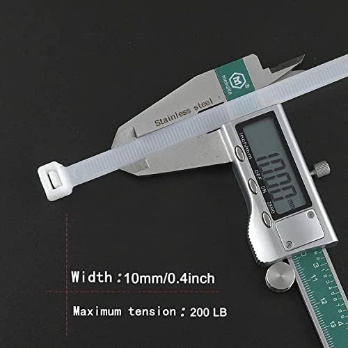 BAIJIAER 36 inch zip ties heavy duty outdoor use 50 pcs long zip ties white cable ties wraps large plastic tie uv resistant 200 lbs Tensile Strength - Image 2