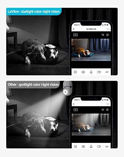 LaView 4MP Bulb Security Camera 2.4GHz,360° 2K Security Cameras Wireless Outdoor Indoor Full Color Day and Night, Motion Detection, Audible Alarm, Easy Installation, Compatible with Alexa - Image 3