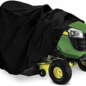 Indeed BUY Riding Lawn Mower Cover, Waterproof Tractor Cover Fits Decks up to 54",Heavy Duty 420D Polyester Oxford, Durable, UV, Water Resistant Covers for Your Rider Garden Tractor 72"L x 54"W x 46"H