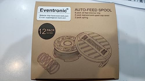 Eventronic 10 Pack String Trimmer Replacement Spool Compatible with Black+Decker Weed Eater, 240ft 0.065" AF-100 Autofeed Line for Black+Decker String Trimmers(8 Spools + 2 Caps+2 Springs) - Image 12
