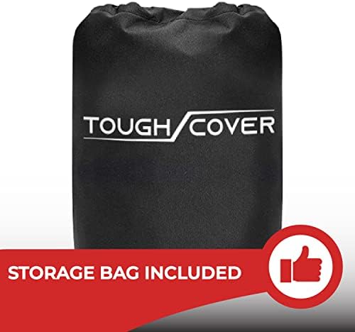 Tough Cover Premium Zero-Turn Mower Cover Heavy Duty 600D Marine Grade Fabric, Universal Fit Lawn Mower Covers, Protects Against Water, UV, Dust, Dirt, Wind for Outdoor Protection (Black) - Image 8