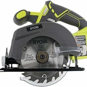 Ryobi One P505 18V Lithium Ion Cordless 5 1/2" 4,700 RPM Circular Saw (Battery Not Included, Power Tool Only), Green