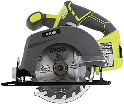 Ryobi One P505 18V Lithium Ion Cordless 5 1/2" 4,700 RPM Circular Saw (Battery Not Included, Power Tool Only), Green