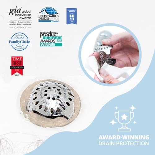 TubShroom Ultra Revolutionary Bath Tub Drain Protector Hair Catcher/Strainer/Snare Stainless Steel, 1-Pack, Silver - Image 3