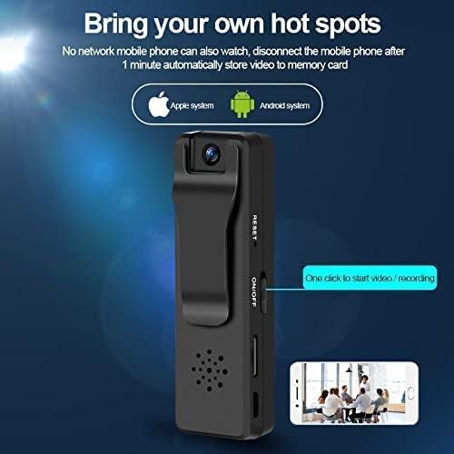 Home Security WiFi Wireless Camera Body Cameras Indoor Outdoor Camera Body Security Dog Nanny Cam,App Remote View Loop 180° Rotation Built-in Battery Camera No Need WiFi Cameras For Home Security - Image 5