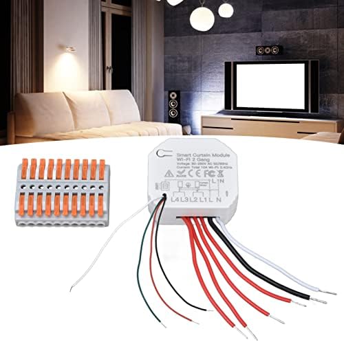2 Way Curtain Control Module, 90‑250V Smart Curtain Switch Module Household Intelligent Simple for DIY - Image 2