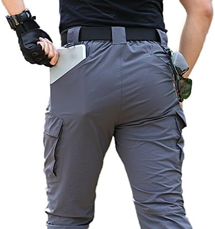 TACVASEN Men's Outdoor Quick Dry Water Repellent Assault Cargo Military Hiking Pants with 8 Pockets - Image 5