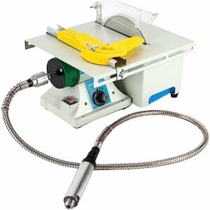 Mini Table Saw, Grinder Polishing Machine, Multifunction Lapidary Saw, Jewelry Polishing Machine, Bench Saw Household for DIY Woodworking Handmade Tool