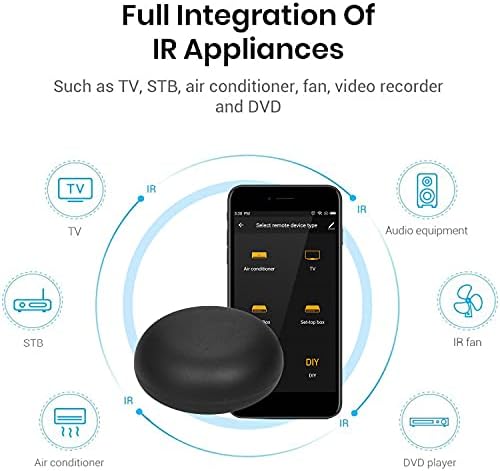 Remote Control,ERYUE WiFi Smart IR Remote Controller for Smart Home Compatible with Home Universal Intelligent App Remote Controller for Infrared Controlled Home Devices - Image 3