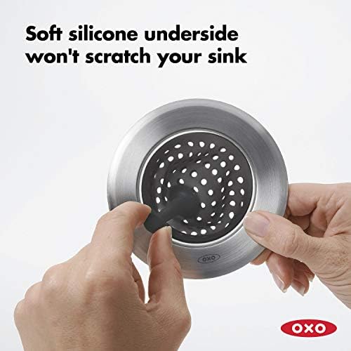 OXO Good Grips Silicone Sink Strainer, Black - Image 5