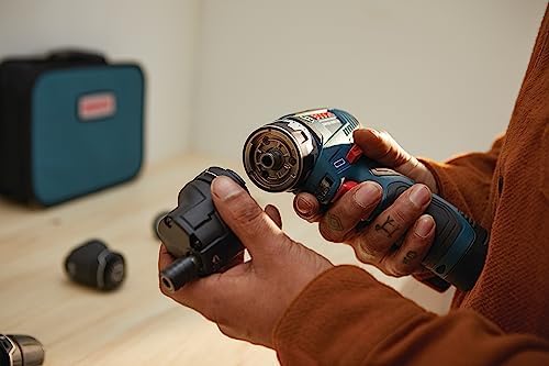 BOSCH GSR12V-300FCB22 12V Max EC Brushless Flexiclick 5-In-1 Drill/Driver System with (2) 2.0 Ah Batteries - Image 5