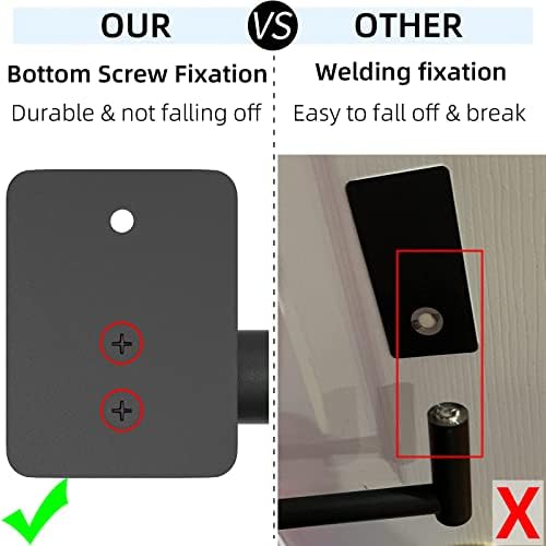 Bathroom Towel Bar, 24 Inch Towel Racks for Bathroom Wall Mounted, Heavy Duty Bath Hand Towel Holder Organizer, Modern Home Decor Towel Rod Bathroom Hardware Accessories, Matte Black Single Bar - Image 4