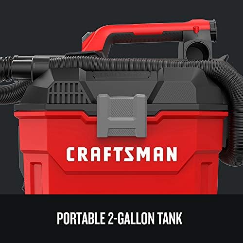 CRAFTSMAN V20 Cordless Vacuum Cleaner, Shop Vac Wet/Dry, 2 Gallon, 7ft Hose, Bare Tool Only (CMCV002B) - Image 3