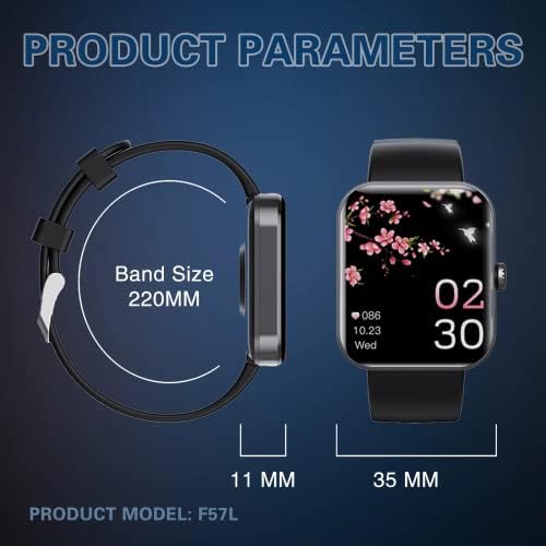 2023 New Blood Glucose Monitoring Smartwatch - FitnessTracking with Blood Pressure F57L Blood Oxygen Tracking - HeartRate Monitorl Calorie Step Counter Non-invasive BloodGlucose Test Smart Watch - Image 7