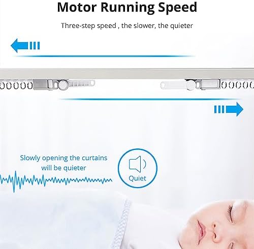 Zigbee Smart Curtains System, Easy Installation, Electric Motorized Splicing Curtain Track, Alexa/Google Home/Tuya APP Remote Control (3m (118")) - Image 4