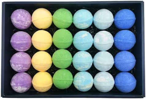 Pure Bath Bomb Gift Set for Men, Pack of 24 Organic Bath Bombs, for Bath & Spa, Great Gift Idea for Your Dad, Husband, Boyfriend, for Special Occasions, Birthdays, Holidays and More - Image 3