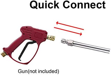 RIDGE WASHER Pressure Washer Extension Wand, 17 Inch Stainless Steel 1/4 Inch Quick Connect Power Washer Lance, 2 Pack - Image 2