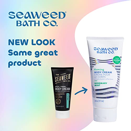 Seaweed Bath Co. Firming Body Cream, Rosemary Mint Scent, 6 Ounce, Sustainably Harvested Seaweed, Chlorella, Green Coffee Beans - Image 2