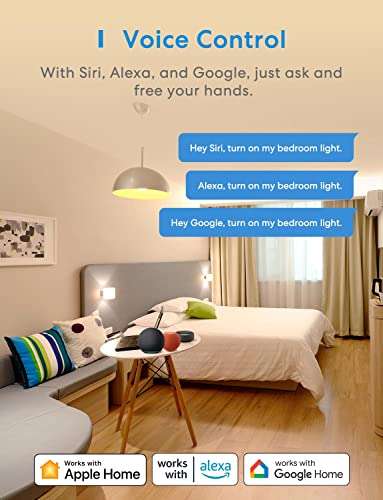 3 Way Smart Dimmer Switch Kit, Meross Smart Light Switch Supports Apple HomeKit, Siri, Alexa, Google Assistant & SmartThings, 2.4GHz Wi-Fi Light Switch, Neutral Wire Required, Remote Control Schedule - Image 6