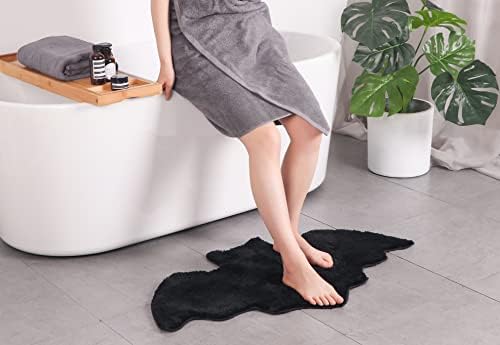 Halloween Bat Bath Mat - Rugs Bat Decor - Bats Bathroom Rug Decoration Black Gothic Gift Goth Gifts Room Decorations Spooky Witch Witchy Home Batman Cute Mats for Kitchen Bedroom Addams Family Decor - Image 3