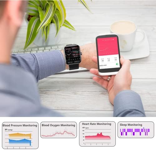 2023 New Blood Glucose Monitoring Smartwatch - FitnessTracking with Blood Pressure F57L Blood Oxygen Tracking - HeartRate Monitorl Calorie Step Counter Non-invasive BloodGlucose Test Smart Watch - Image 6