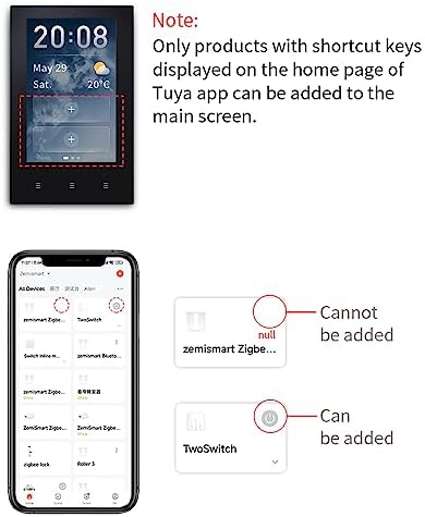 Tuya Smart Home Central Control Panel US 4 inches Wall Mount Multi-Functional Panel Built in Wireless Zigbee Hub Smart Life (White) - Image 7