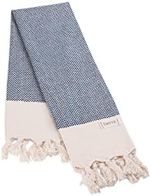 Emyyr Hand Towels for Bathroom - Kitchen - Set of 2 -%100 Cotton - Pre Washed, Quick Dry, Soft, 17x37' - Decorative Hand Towel - Hand Towels for Bathroom Clearance, Bath, Face, Tea Towels 01 (Azure1) - Image 4