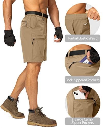 Men's Hiking Cargo Shorts Stretch Quick Dry Outdoor Tactical Shorts for Men with Multi Pocket for Fishing Casual - Image 2
