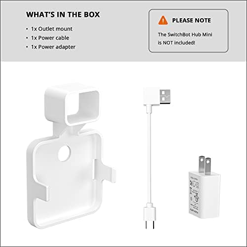 Holicfun Wall Outlet Mount for SwitchBot Hub Mini Smart Remote - Image 6