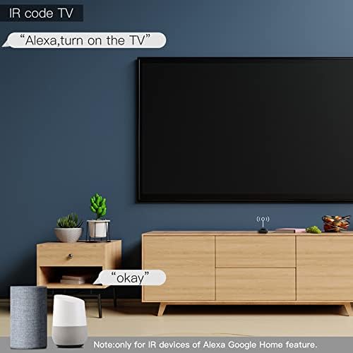 JinKeHong Smart Ir Remote Controller, All in One Ir Blaster, Remote Share, Control Tv DVD Cd Air Conditioner Ir and Rf Home Appliances, Compatible with Alexa Google for Smart Home Automation - Image 6