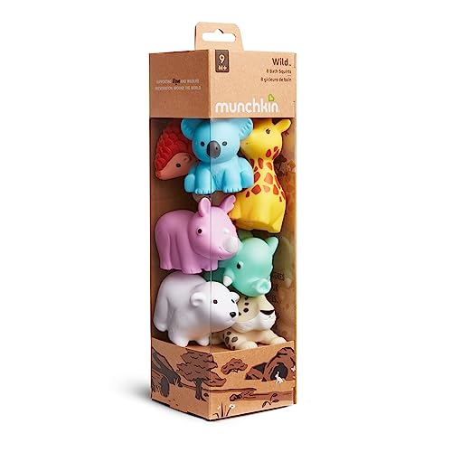 Munchkin® Wild™ Animal Baby and Toddler Bath Toy Squirts, 8 Pack - Image 2