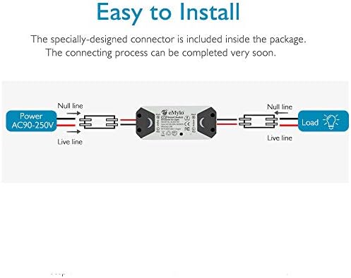 WiFi Switch, eMylo Smart WiFi Relay Switch Wireless Light Remote Control Module for Smart Home Automation Compatible with Alexa Google Assistant - Image 7
