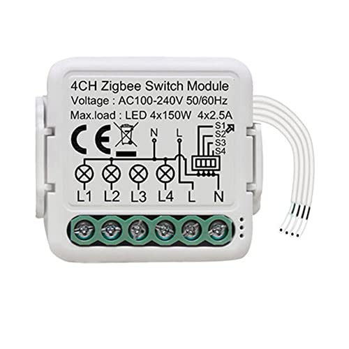Jaquiain Tuya Zigbee Smart Switch Module Relay 4 Smartlife Wireless Control Compatible Home Yandex