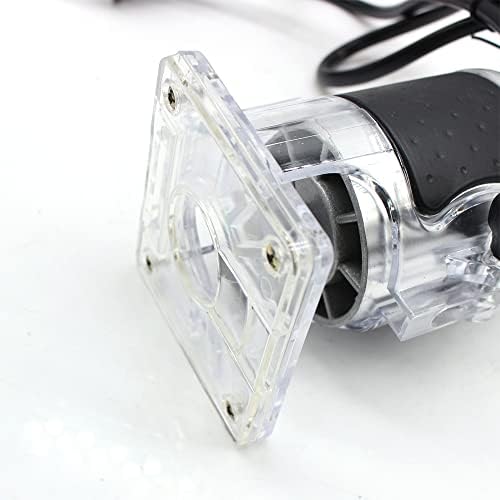 HENHAIY 800W Electric Hand Trimmer, Wood Router Tool Kit, Wood Planer Trimmer, Aluminum Joiner Laminate Palm Cutting Machine, for Woodworking Trimming Router (US plug 110V) - Image 5