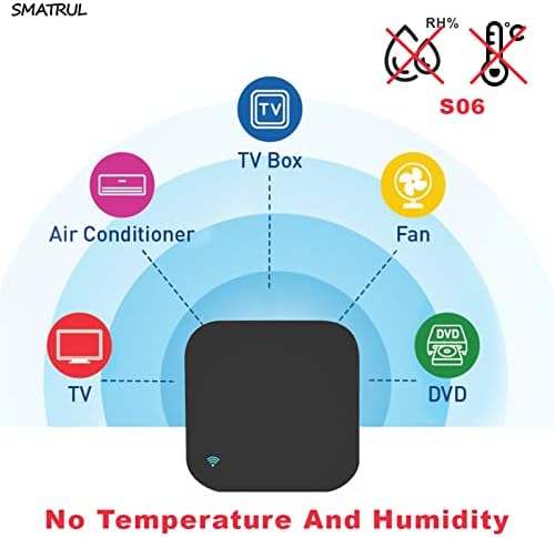 YAKUHY WiFi Smart Remote Controller, RF IR Universal Remote Controller, Smart Home Infrared Universal Remote Blaster, Compatible with Alexa and Google Home Assistant-Without Temperature Humidity - Image 2