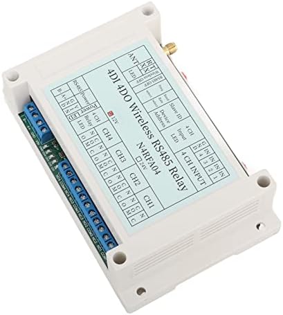 Emoshayoga Wireless Relay Module, Less Interference 4 Channel Wireless Relay High Sensitivity User Friendly 5 Parameters Setting with Antenna for Home Automation(#1)